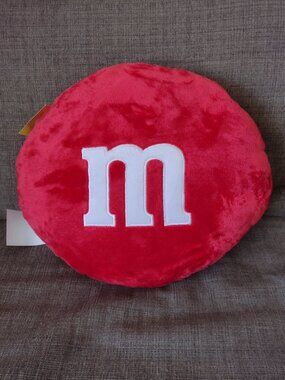 NWT M & M's  Wonderfully Red Pillow